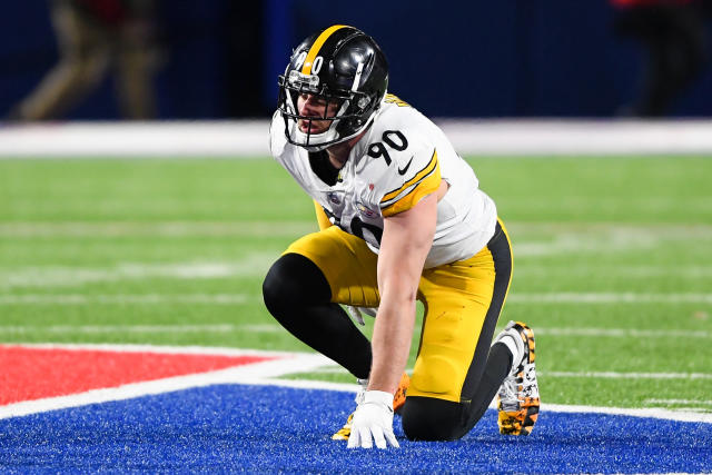 Pittsburgh Steelers linebacker TJ Watt (90) at warmups period