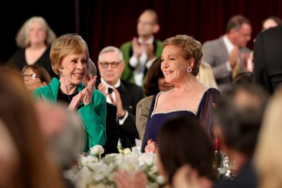 Carol Burnett and honoree Julie Andrews - Credit: Photo by Emma McIntyre/Getty Images for TNT