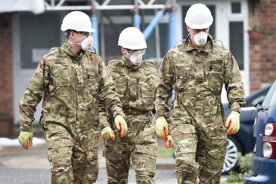 Military teams fought to decontaminate Salisbury after the poisoning (PA)