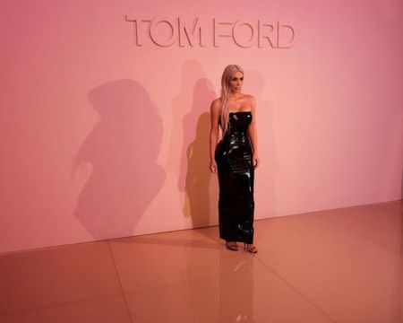 FILE PHOTO - Kim Kardashian attends the Tom Ford Spring Summer 2018 collection during New York Fashion Week in the Manhattan borough of New York City, U.S., September 6, 2017. REUTERS/Brenna Weeks