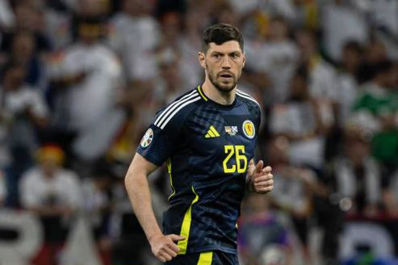Scott McKenna came off the bench in Scotland's 5-1 defeat to Germany