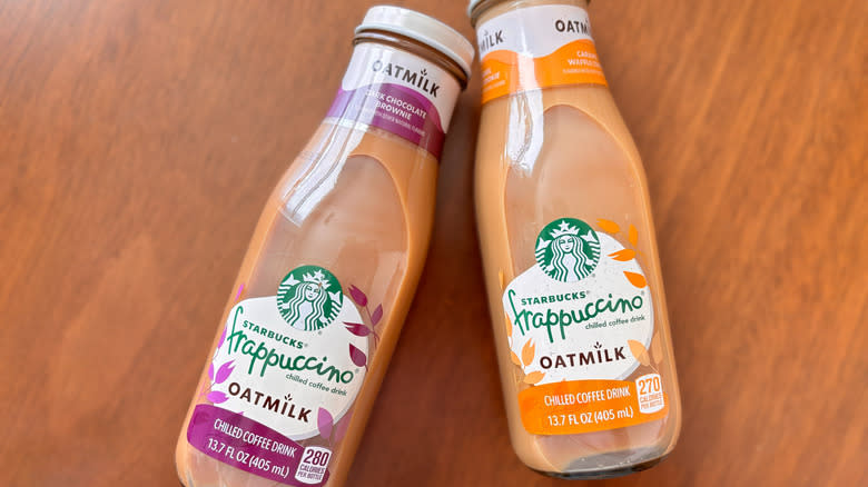 bottles of Starbucks Oatmilk Frappuccino