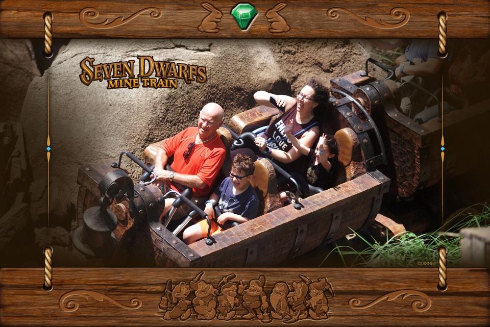 Laszlo Fischer enjoys a ride with his son’s family at Disney World in September. They were in Orlando to escape Hurricane Dorian. Laszlo died from COVID-19 on April 5. [Contributed]