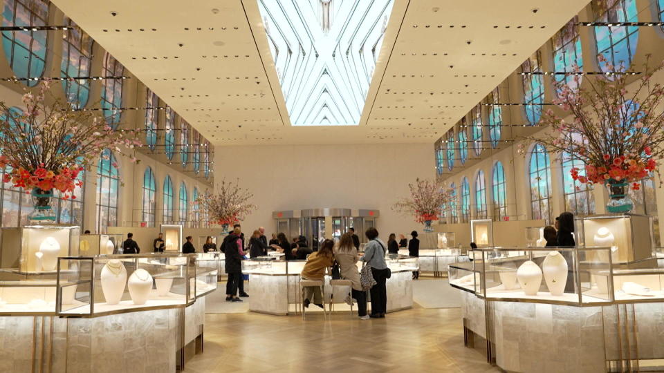 Tiffany & Co.'s New York City flagship store, after a nearly four-year renovation.  / Credit: CBS News