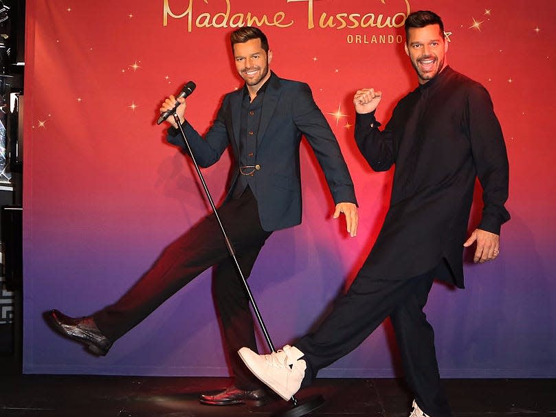 ricky martin and wax figure