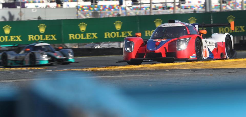 The No. 77 Ligier, driven by Brian Thienes, qualified fourth this morning for this afternoon's first VP Challenge race at Daytona.
