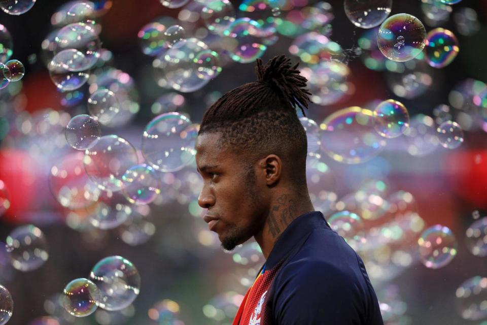 Fighting fit: Wilfried Zaha: Getty Images