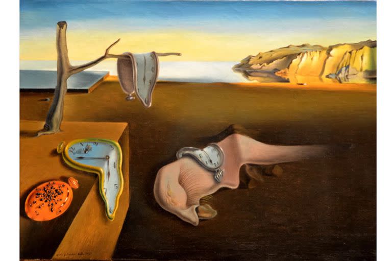 La persistance de la mémoire (La persistencia de la memoria).1931 Técnica: Óleo sobre tela Dimensiones: 24.1 x 33 cm. Salvador Dalí.