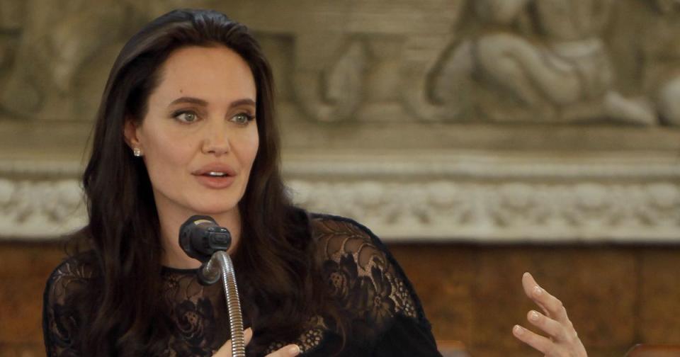Professor Jolie proved to be a hit with students on the Women, Peace and Security course (Copyright: AP/REX/Shutterstock)