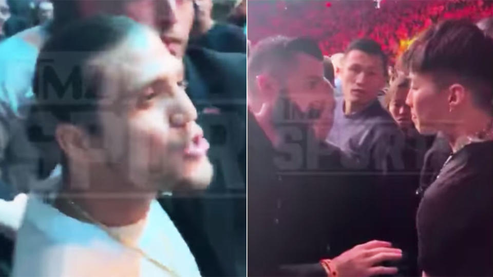 Seen here, Brian Ortega in a clash with Korean rapper Jay Park at UFC 248.