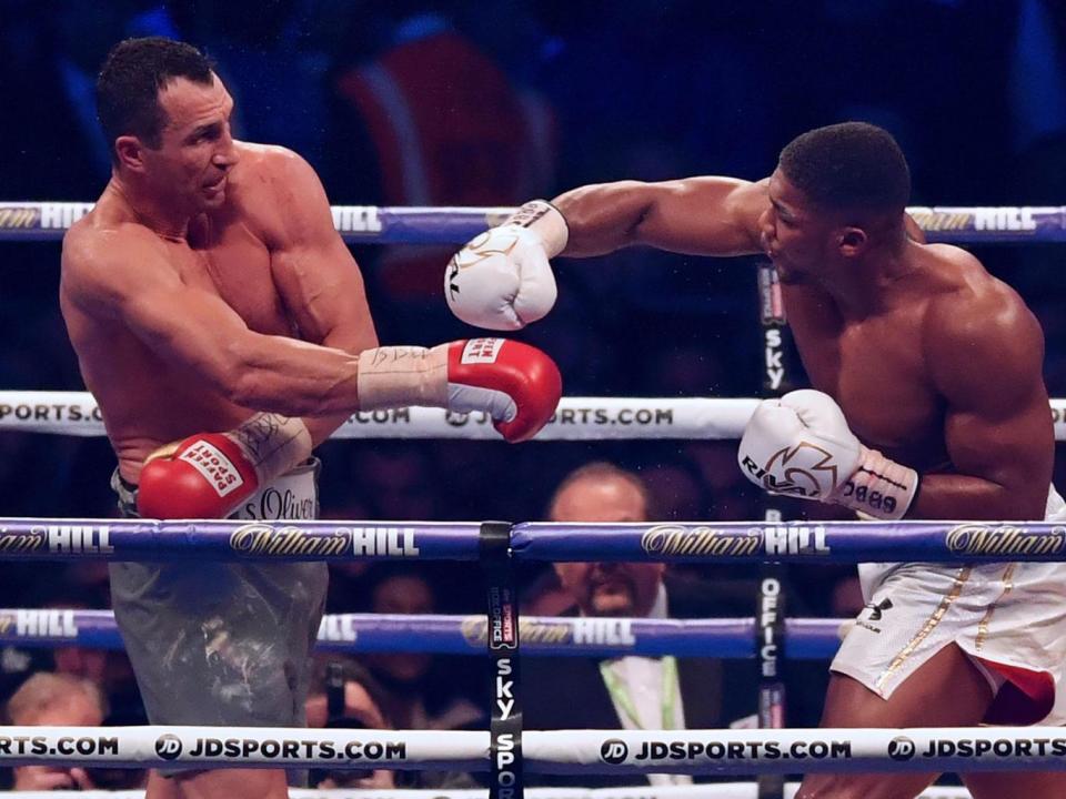 Joshua and Klitschko went toe to toe in a classic at Wembley (Getty)