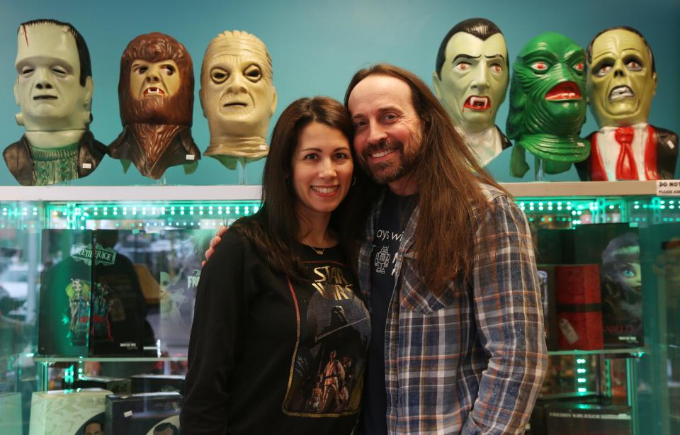 Chatham, NJ -- December 1, 2023 -- Nicole and Randy Falk are owners of Yestertoys, a new vintage toy shop that opened in downtown Chatham just in time for Christmas.