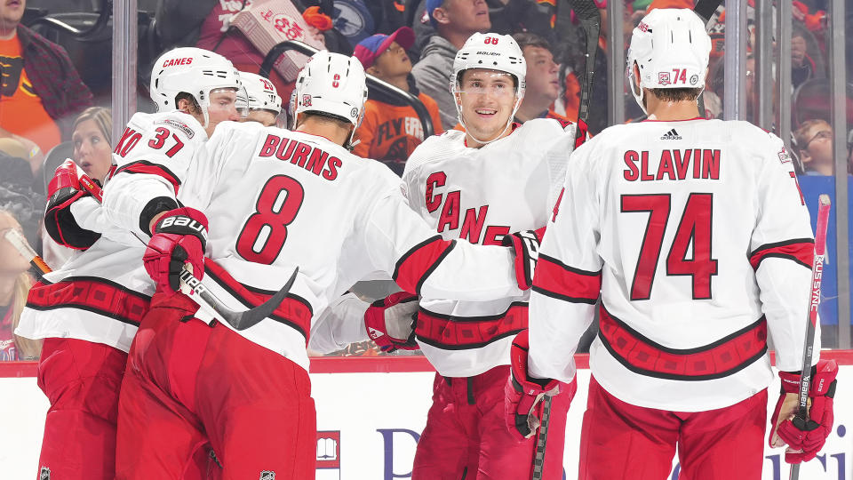 The Hurricanes quietly go about their business and consistently find themselves near the top of the NHL standings. (Photo by Mitchell Leff/Getty Images)