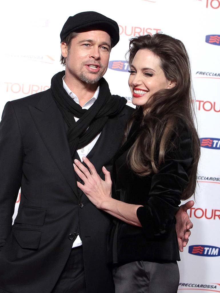 Pitt Jolie The Tourist Rome Pr