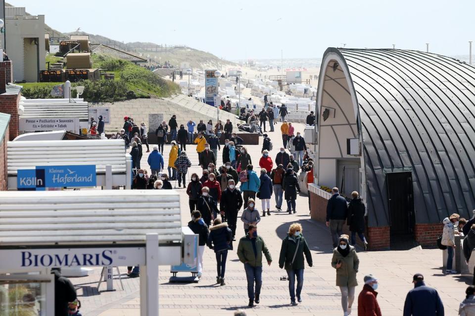 Besucher auf der Nordseeinsel Sylt