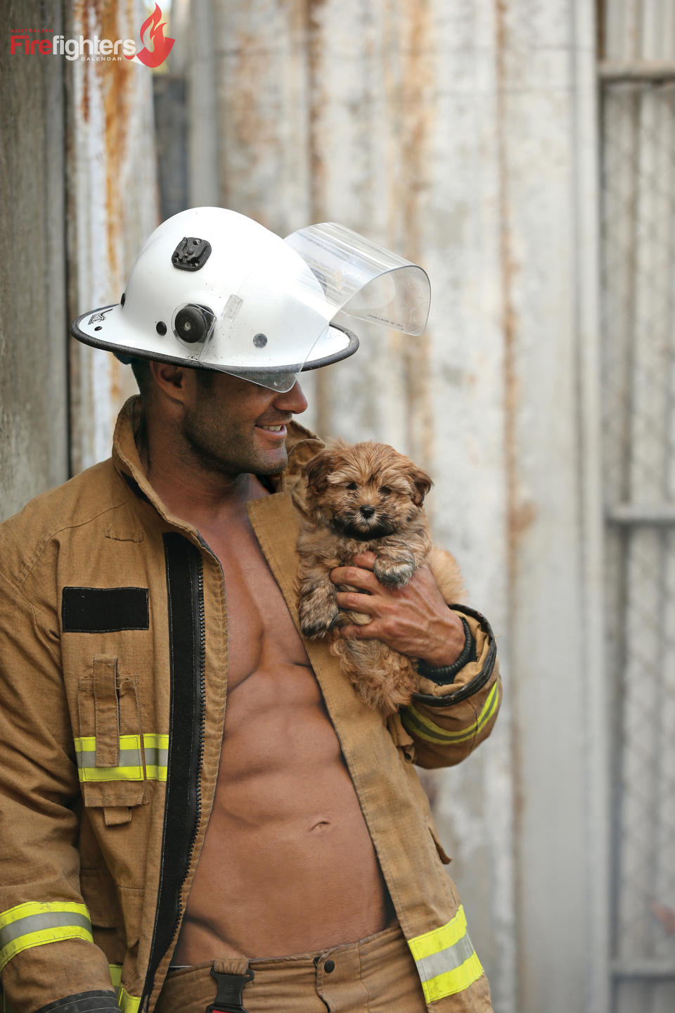 Photo credit: Courtesy of the 2018 Australian Firefighters calendar