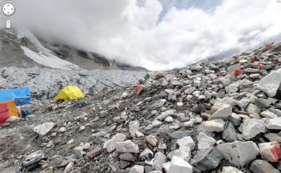 Google Maps unveiled stunning images from the Mt. Everest base camp and three other mountains around the world