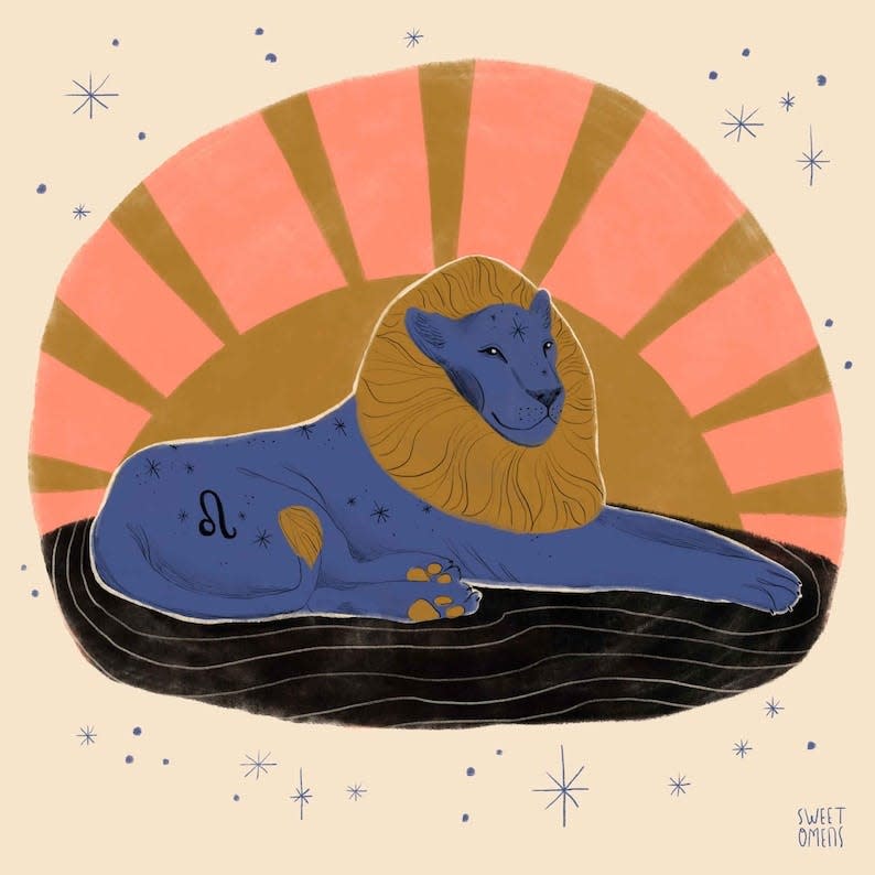 35) Leo Zodiac Art Print