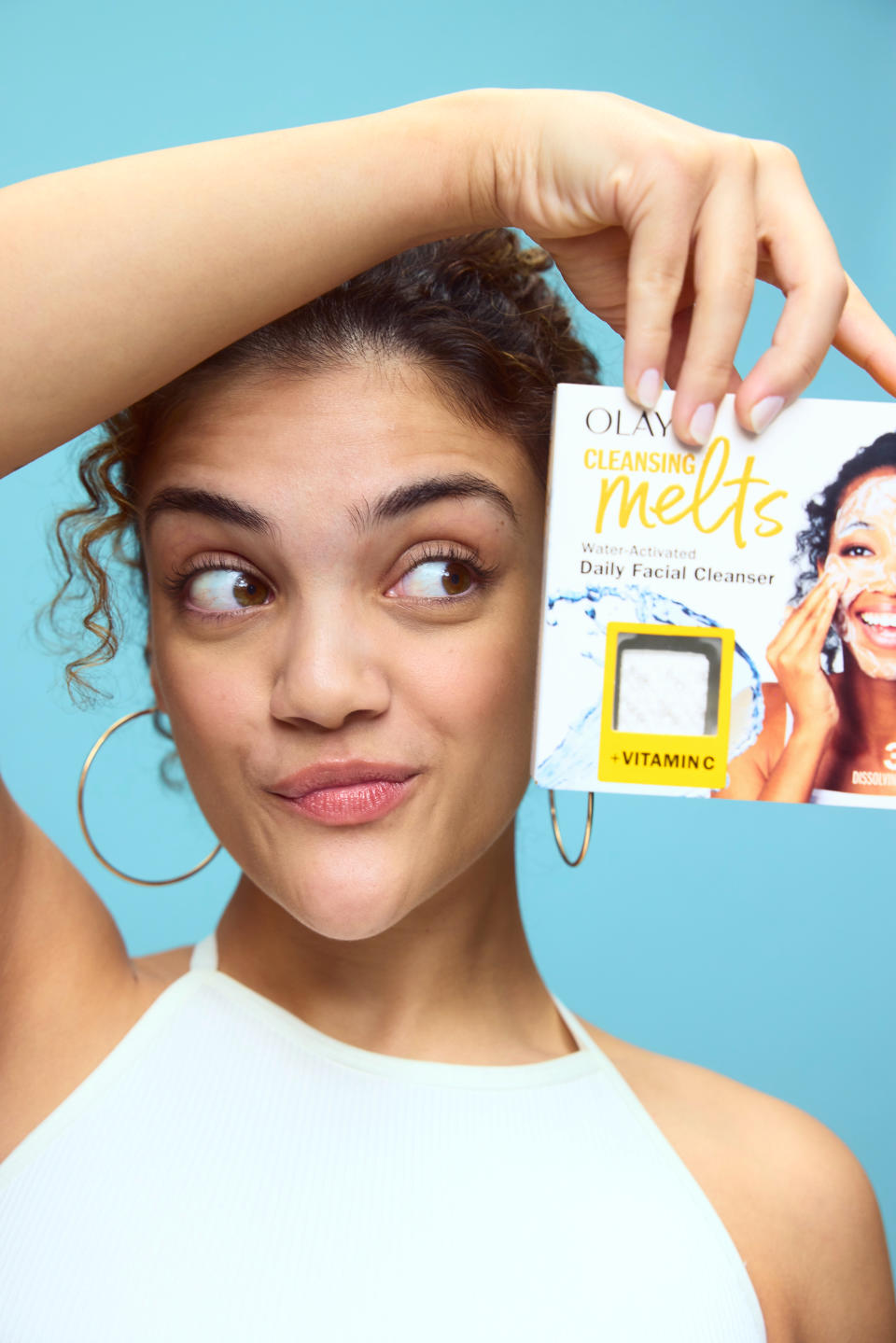 Laurie Hernandez x Olay Cleansing Melts.