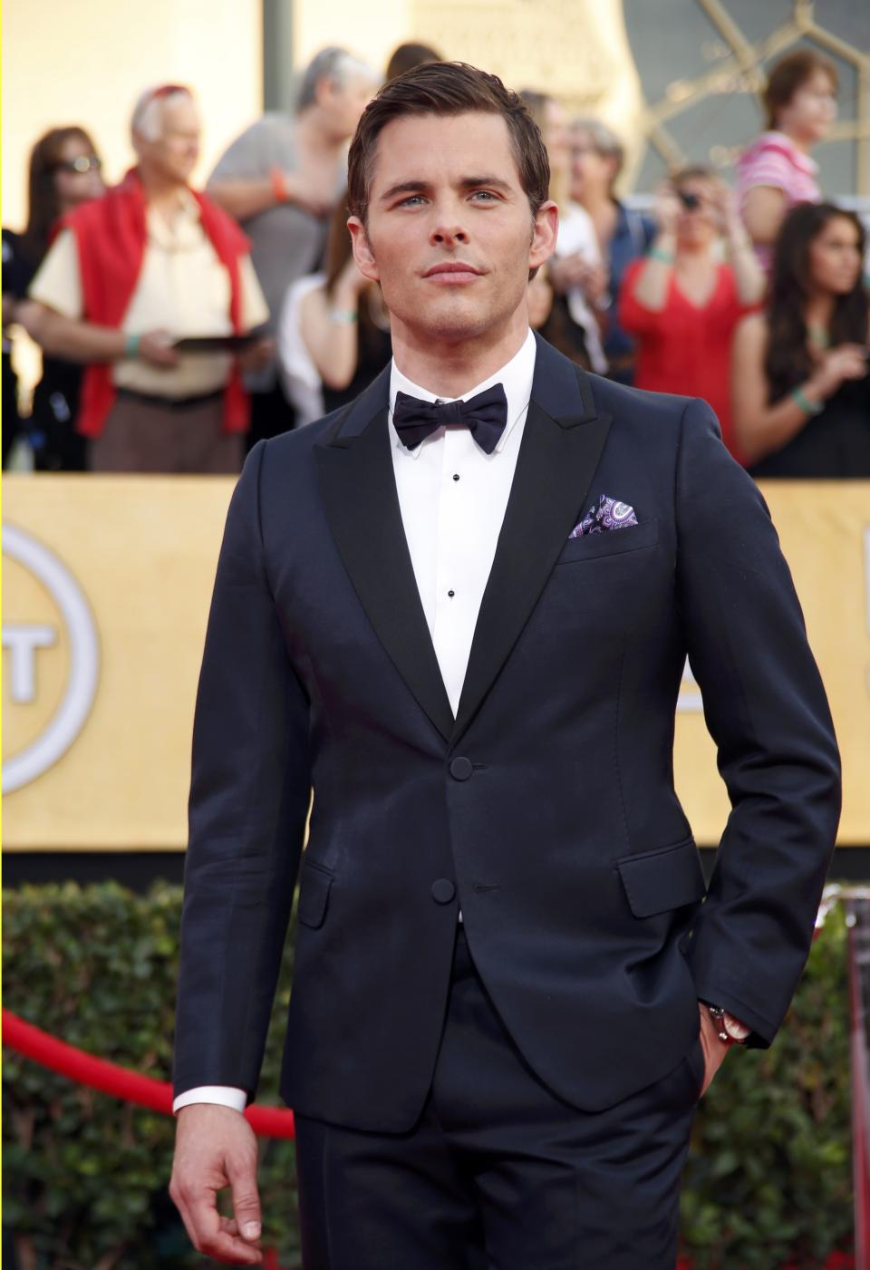 Actor James Marsden arrives at the 20th annual Screen Actors Guild Awards in Los Angeles, California January 18, 2014. REUTERS/Lucy Nicholson (UNITED STATES Tags: ENTERTAINMENT)(SAGAWARDS-ARRIVALS)