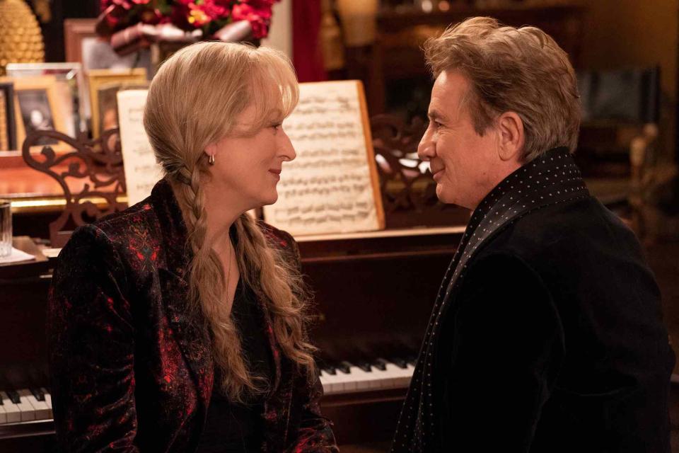 <p>Patrick Harbron/Hulu</p> Meryl Streep and Martin Short in season 3 of 