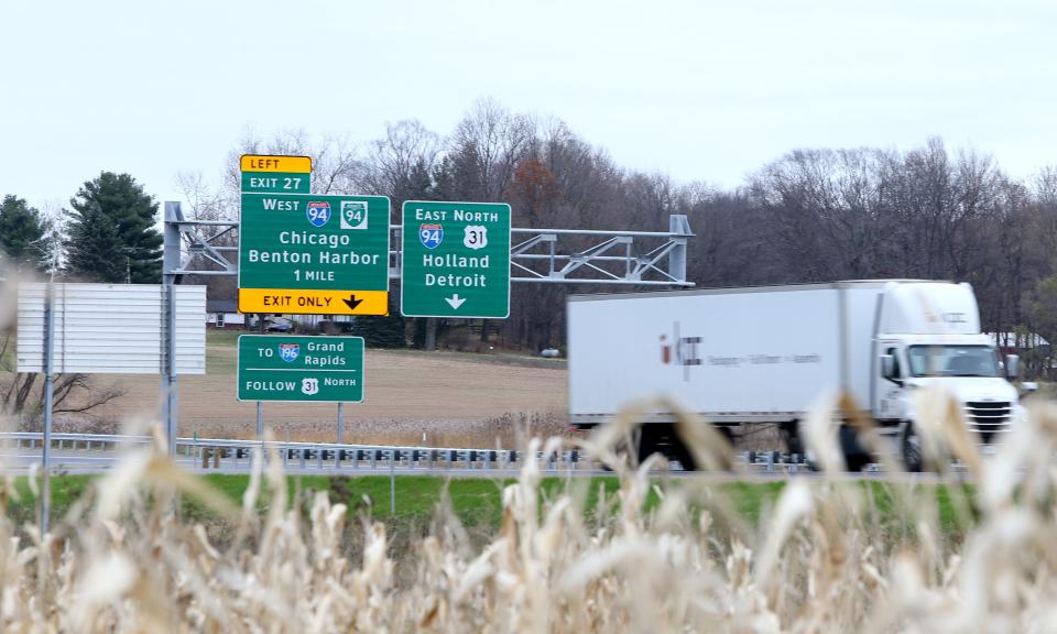 The U.S. 31 connector between Napier Avenue and I-94 is now open in Berrien County in Michigan and vehicles are now using the long-awaited road on Friday, Nov. 11, 2022. 