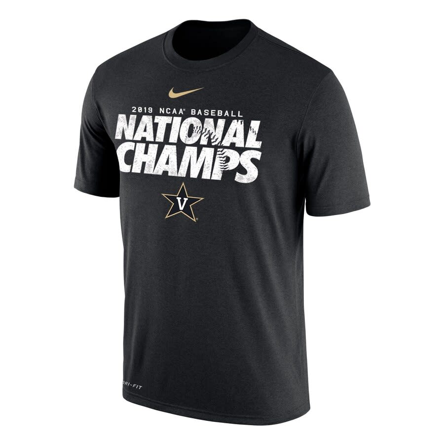 Men's Nike Vanderbilt 2019 NCAA Men's Baseball College World Series National Champions T-Shirt