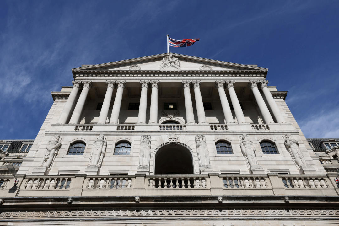 FILE PHOTO: A general view of the Bank of England in the City of London, Britain, September 25, 2023. REUTERS/Hollie Adams/File Photo