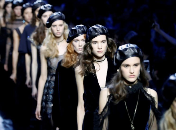 <i>Dior was just one of the brands mixing fashion and politics this season [Photo: AFP]</i>