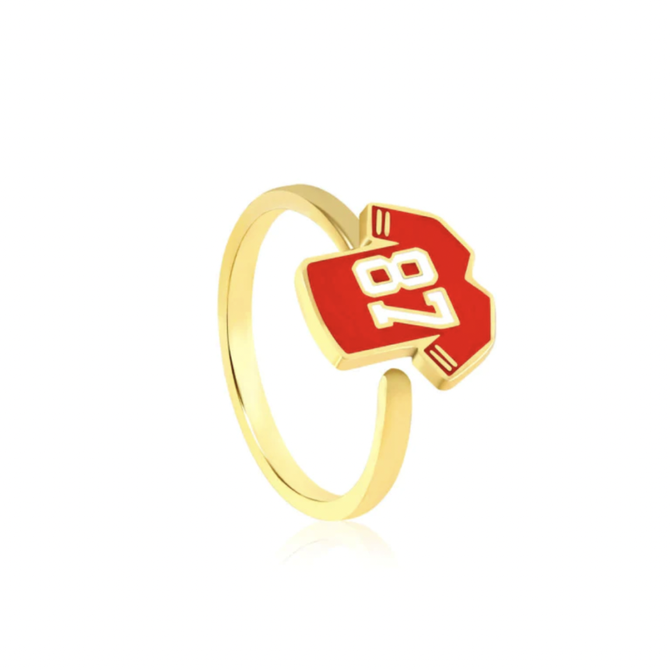 Kansas City Chiefs #87 Tight End Jersey Ring