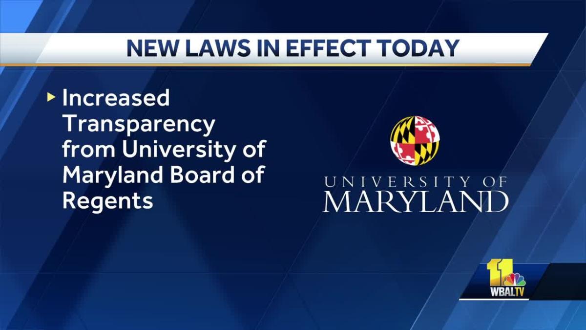 New Maryland laws take effect July 1