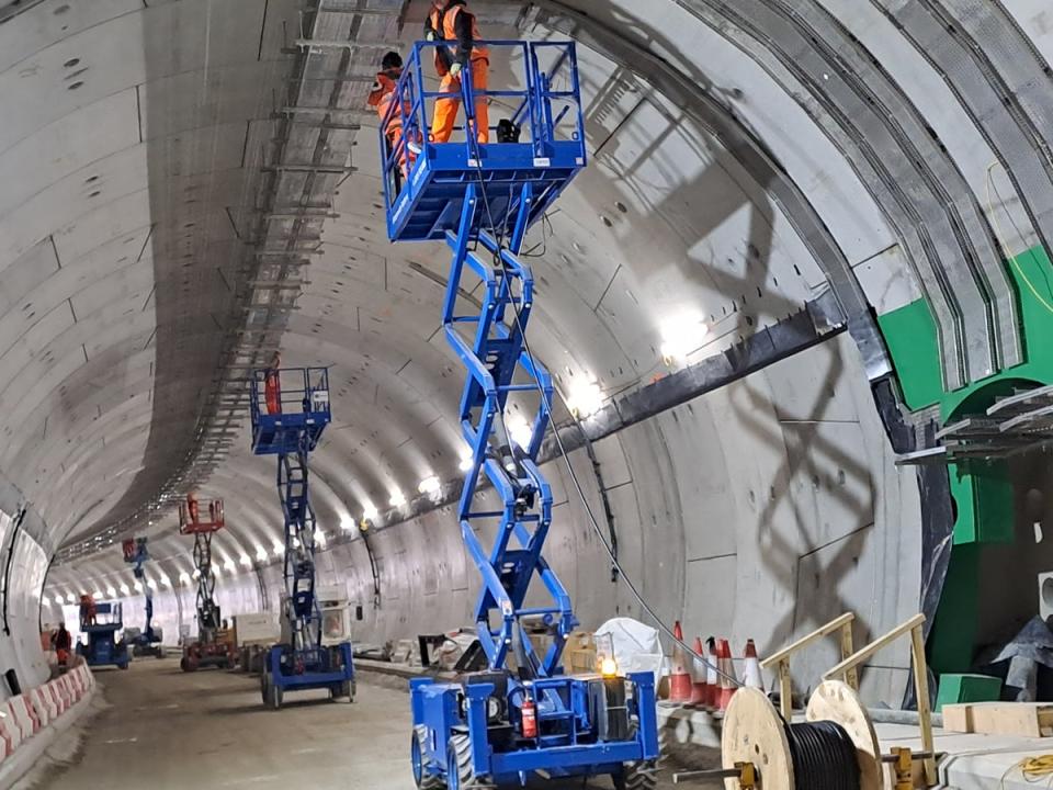 Silvertown tunnel interior (TfL)