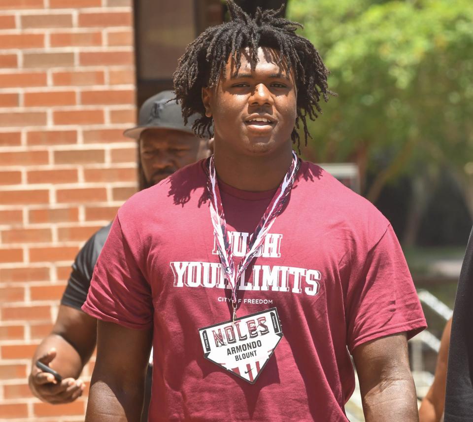 Florida State football hosted several 2024, 2025 and 2026 recruits on campus for the Seminole Showcase on July 29, 2023 in Tallahassee, Fla.