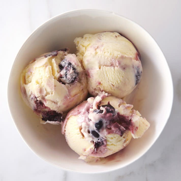 Cherry-Bourbon Ice Cream