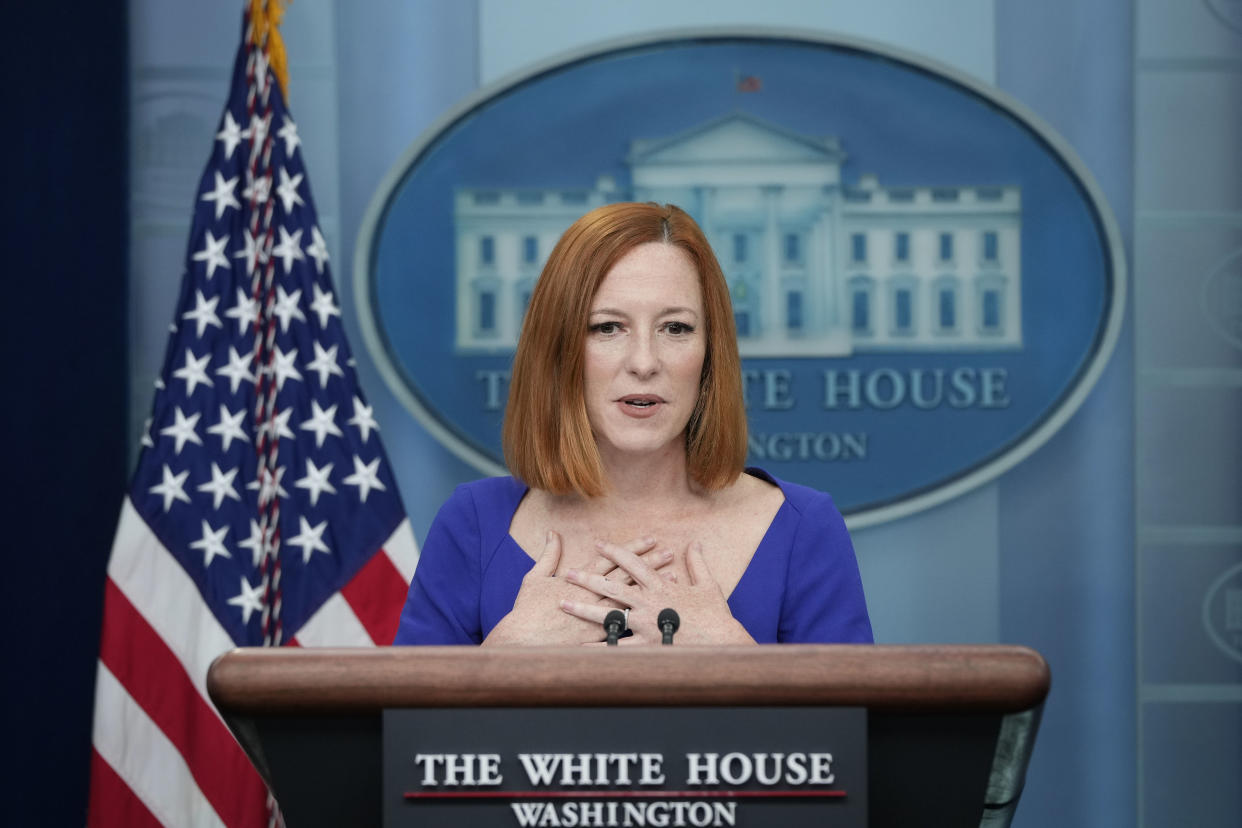 White House press secretary Jen Psaki 