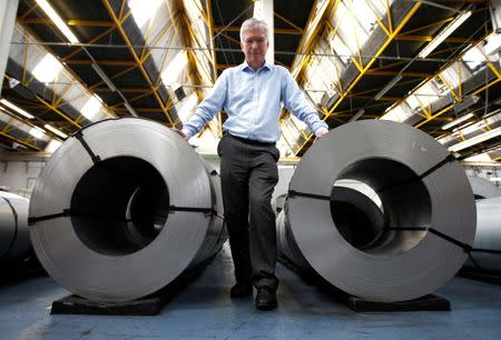 Nick Bion, managing director of perforating company Bion, poses for a photo at the factory in Reading, Britain September 22, 2016. REUTERS/Peter Nicholls