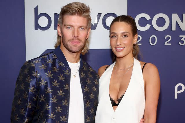 <p>Rich Polk/Bravo via Getty</p> 'Summer House' stars Kyle Cooke and Amanda Batula at BravoCon 2023 in Las Vegas.