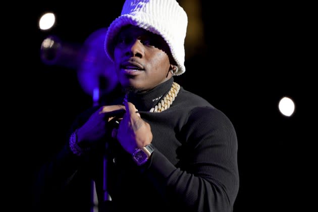 DaBaby performs during iHeart Powerhouse 105.1 at Prudential Center on October 28, 2023 in Newark, New Jersey.  - Credit: Michael Loccisano/Getty Images