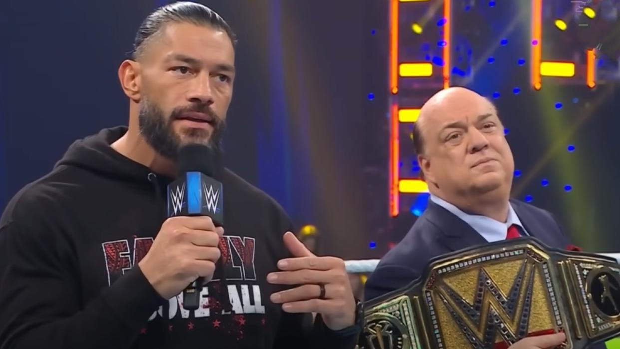  Roman Reigns and Paul Heyman on SmackDown. 