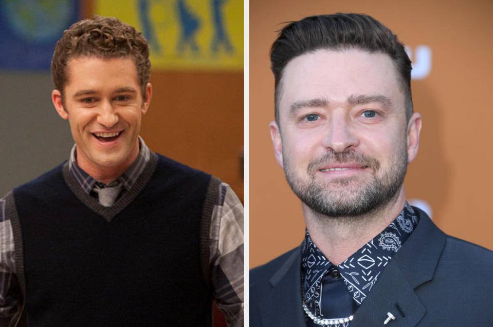 Matthew Morrison and Justin Timberlake