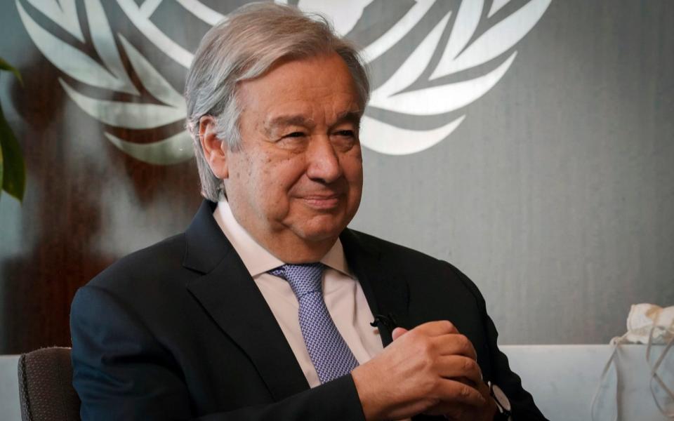 António Guterres, the Secretary-General of the United Nations, pictured at a meeting this week. - Bebeto Matthews/AP Photo