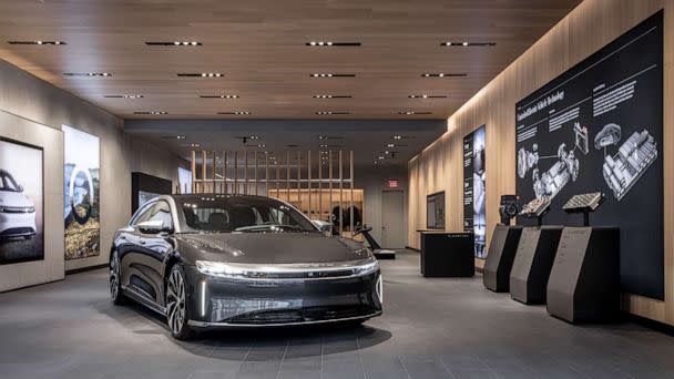 PHOTO: The Lucid Air, a luxury EV sedan, is setting new standards with the longest-range, fastest-charging car on the market. (Lucid Motors)
