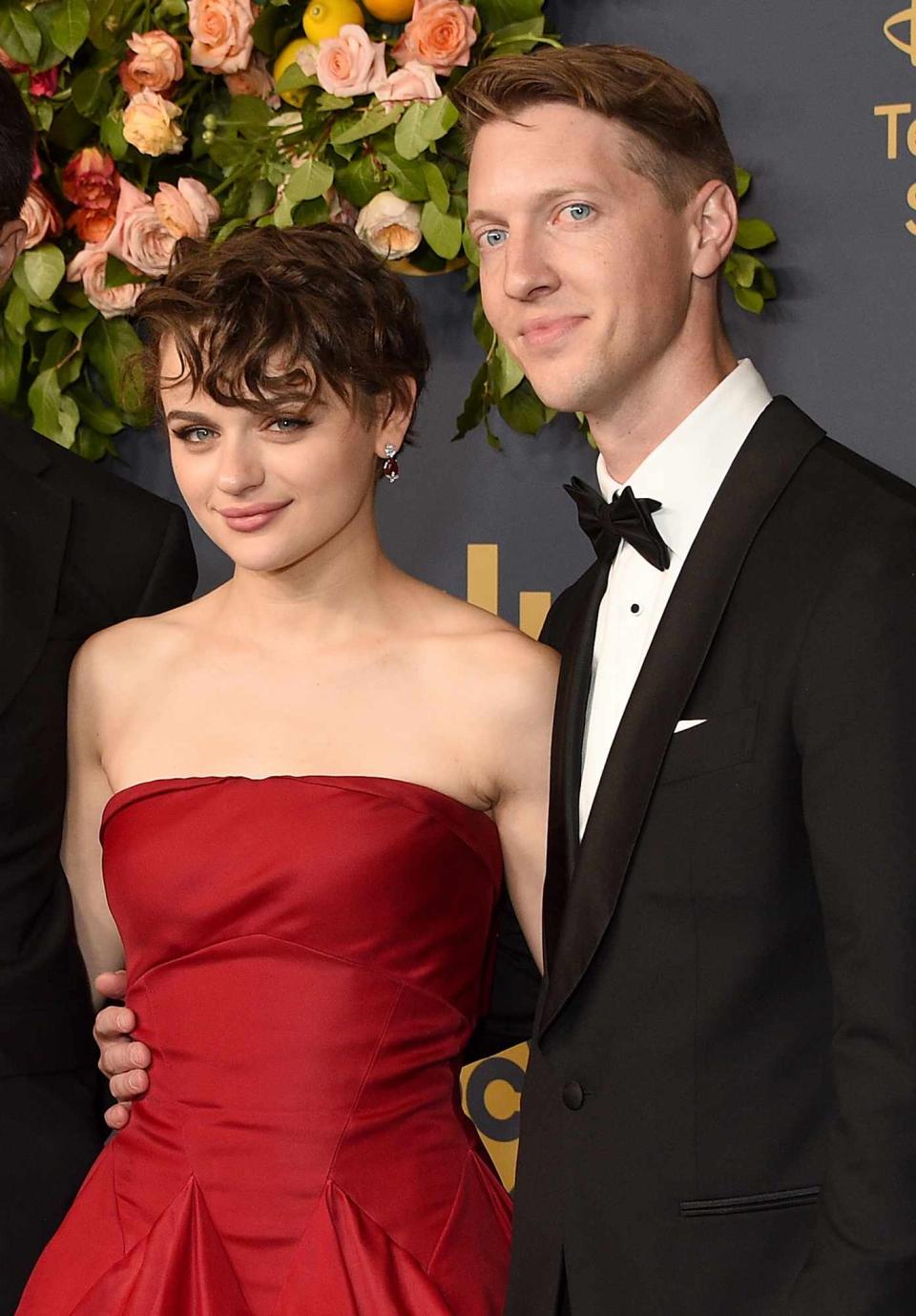Joey King, and Steven Piet arrive at the Walt Disney Television Emmy Party on September 22, 2019 in Los Angeles, California