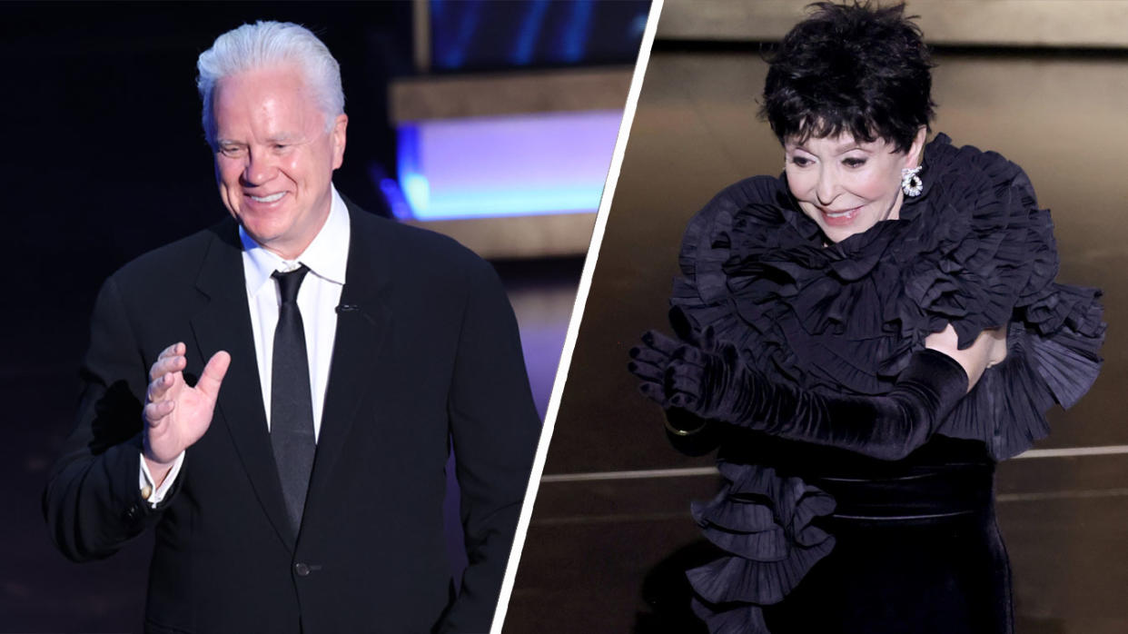 Tim Robbins and Rita Moreno represented the highs and lows of bringing back the Five Past Winners tradition at this year's Oscars. (Getty)