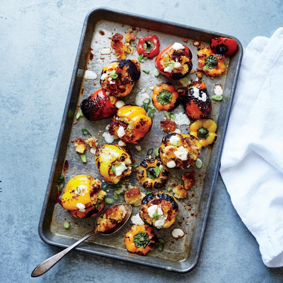 Dressing-Stuffed Mini Peppers