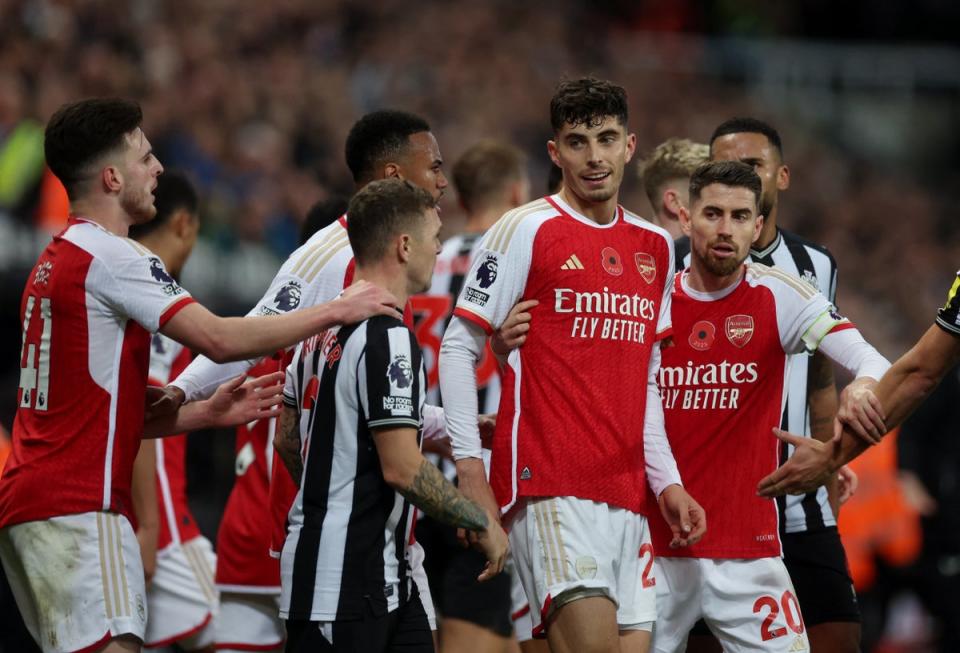 Kai Havertz was fortunate to stay on the pitch (Action Images via Reuters)