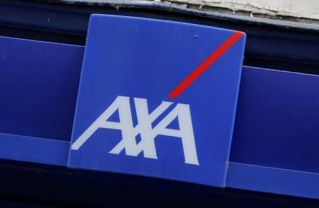 Logo of France's biggest insurer Axa is seen in Paris, France, August 4, 2016. REUTERS/Jacky Naegelen