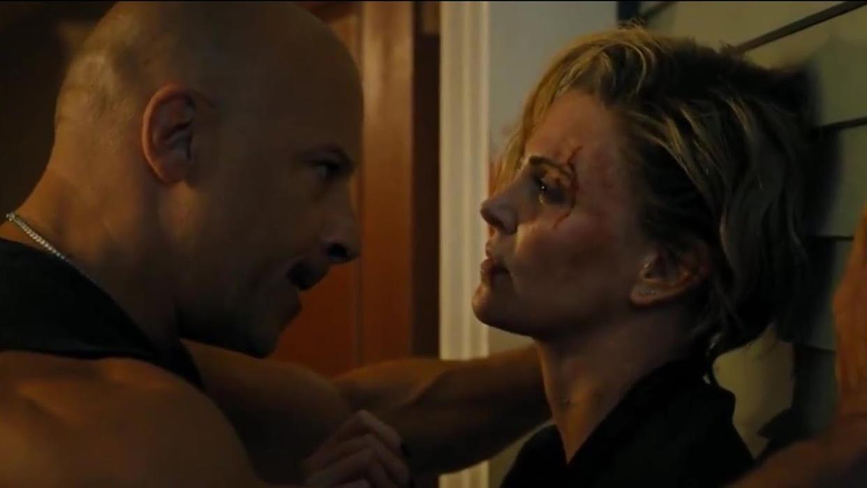  Vin Diesel and Charlize Theron in Fast X. 