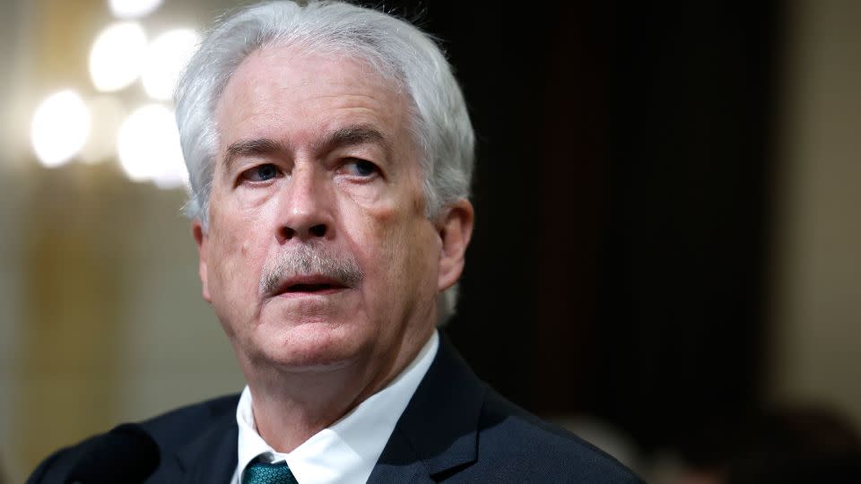 Central Intelligence Agency Director William Burns listens during a hearing with the House Intelligence Committee in the Cannon Office Building on March 12, 2024 in Washington, DC. - Anna Moneymaker/Getty Images