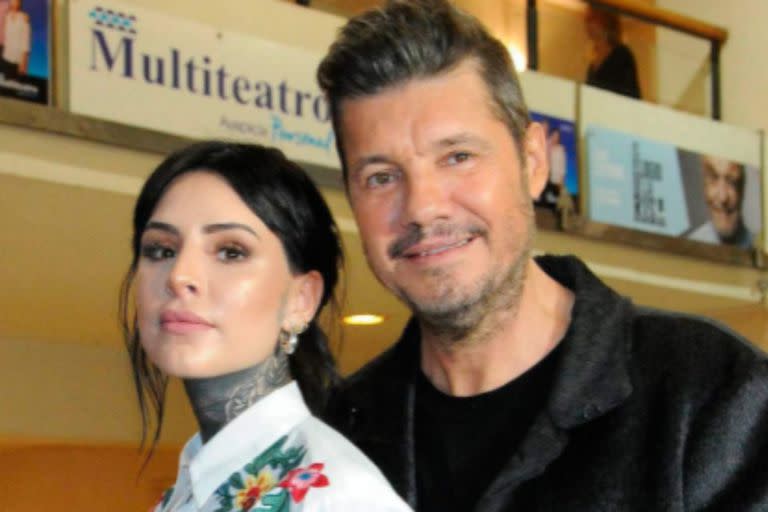 Candelaria junto a su papá, Marcelo Tinelli